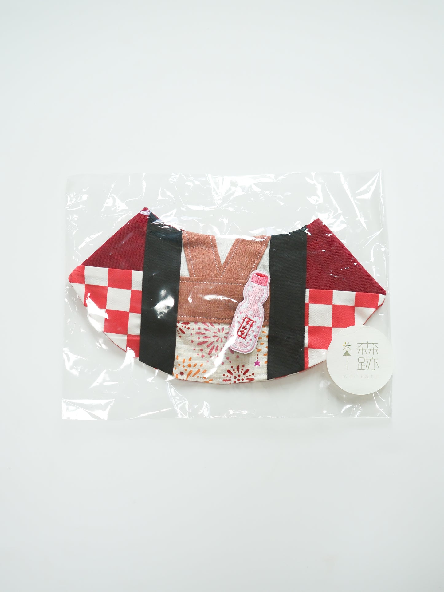 現貨區:清涼夏祭り茜色法被雙面圍兜 (M) In Stock Items: Natsumatsuri Red Double-sided Happi Coat Bib (M)