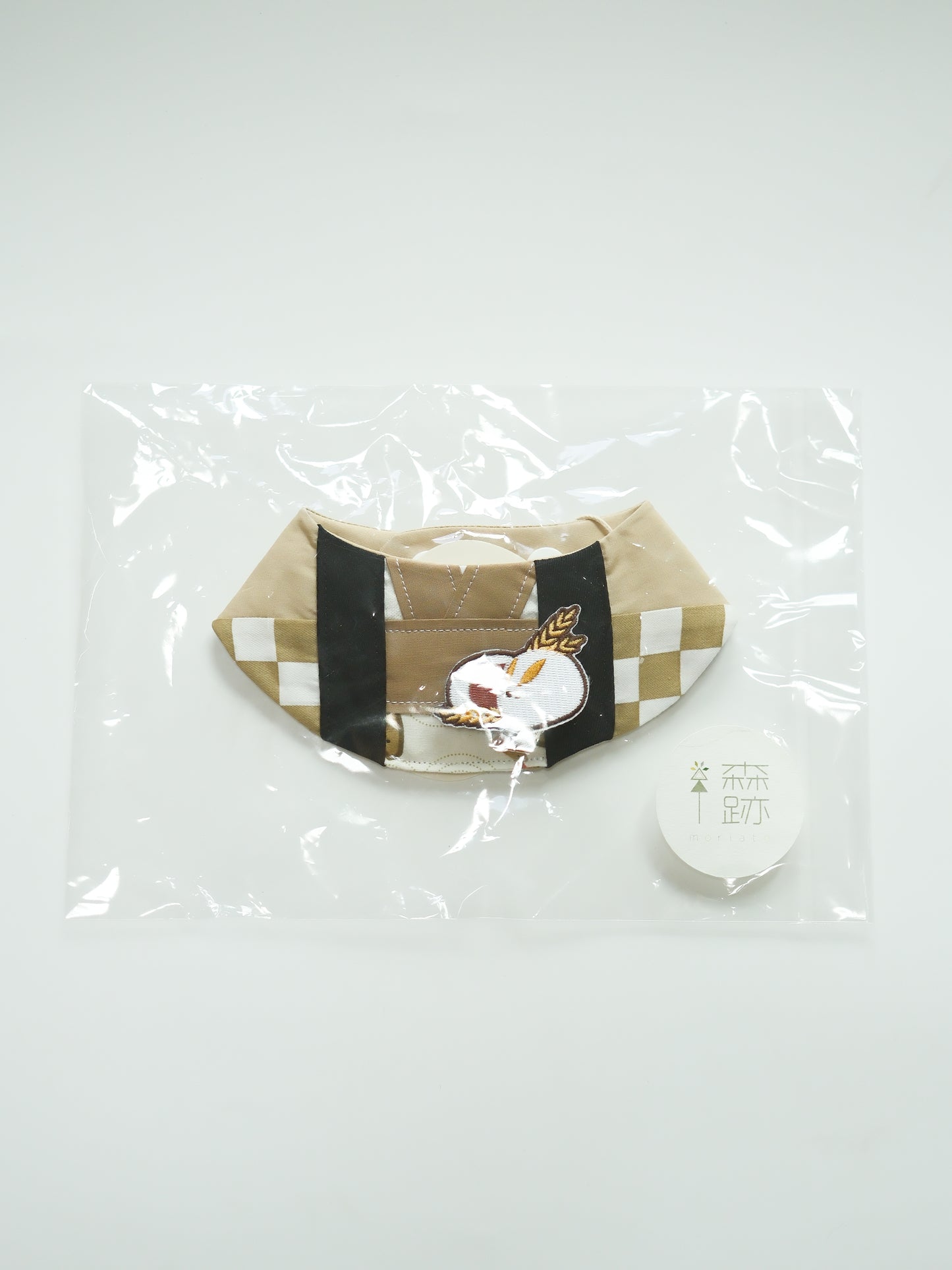 現貨區:秋祭り砥粉色法被雙面圍兜 (XS) In Stock Items: Akimatsuri Milk Tea Double-sided Happi Coat Bib (XS)