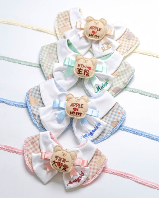 2025生日熊蘋果圍兜 2025 Apple of My Eye Birthday Bib