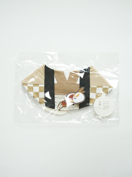 現貨區：秋祭り砥粉色法被雙面圍兜 (M) In Stock Items: Akimatsuri Milk Tea Double-sided Happi Coat Bib (M)