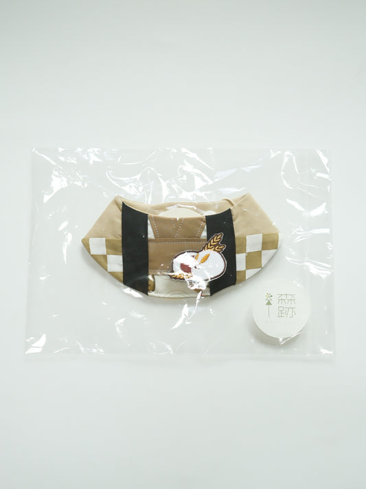 現貨區：秋祭り砥粉色法被雙面圍兜 (XS) In Stock Items: Akimatsuri Milk Tea Double-sided Happi Coat Bib (XS）