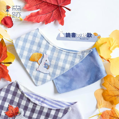 雙面雙峰三角巾系列 ’24 ：一葉の秋 DOUBLE-SIDED LAYERED BANDANA COLLECTION ‘24：THE ’AUTUMN OF‘ SERIES