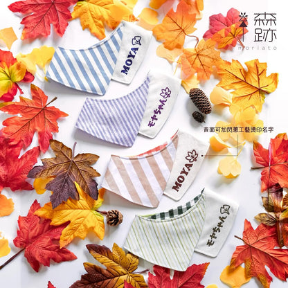 雙面雙峰三角巾系列 ’24 ：一葉の秋 DOUBLE-SIDED LAYERED BANDANA COLLECTION ‘24：THE ’AUTUMN OF‘ SERIES