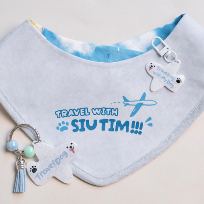 出遊日記：旅行汪雙面領巾 • Adventure Log：Paw-cation Double-sided Bandana